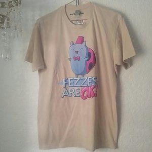 We Love Fine Cartoon Hangover Bravest Warriors Fezzes are Ok! Cotton Tee SZM